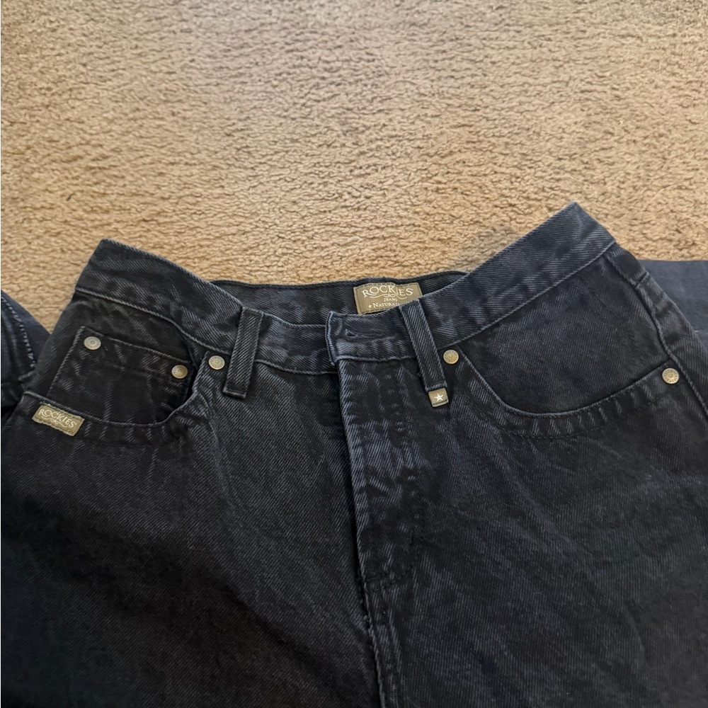 Rockies Men's Black Relaxed Jeans